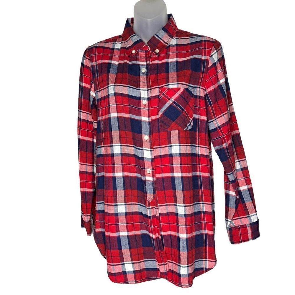 Current Elliott Plaid Flannel Button Down Shirt Size 1 NWOT